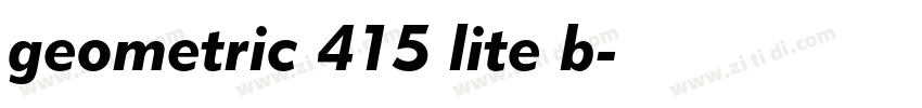 geometric 415 lite b字体转换 geometric 415 lite b字体转换